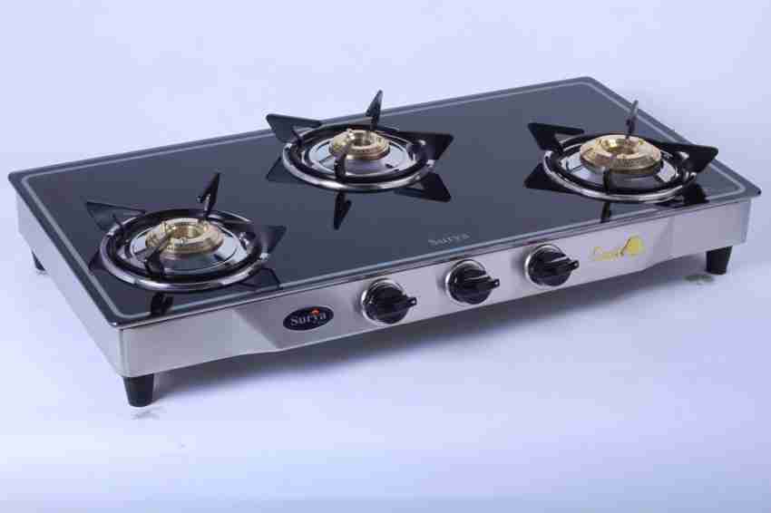 Surya gas stove 3 burner clearance price