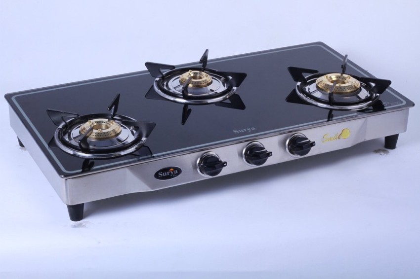 Surya gas outlet stove 3 burner