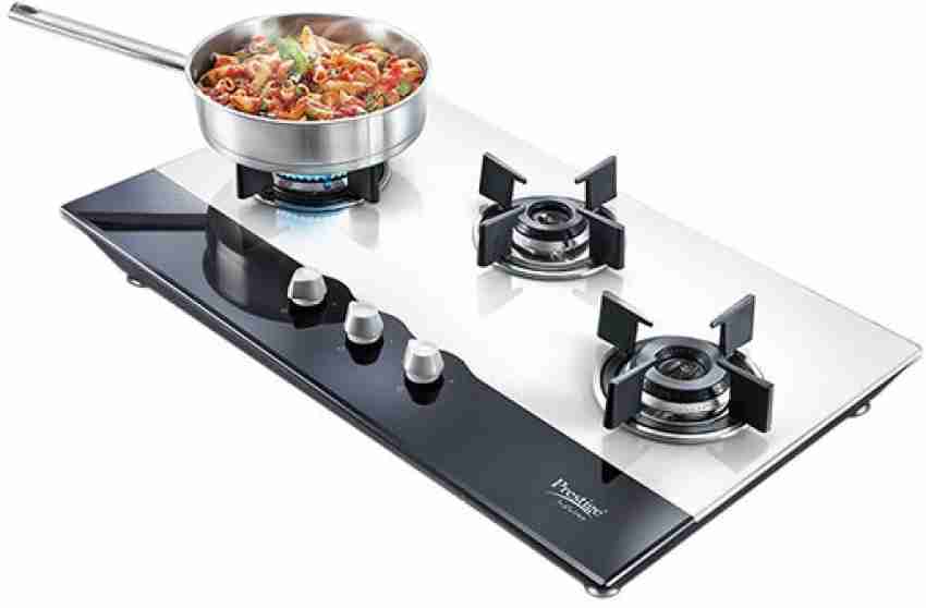 prestige 2 burner gas stove automatic