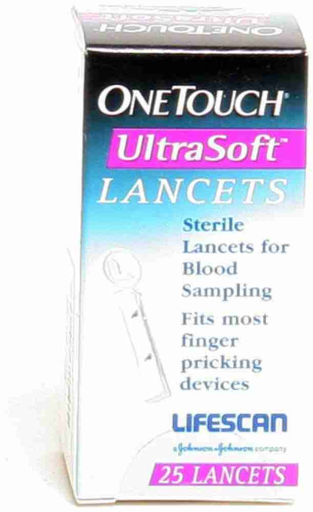 One Touch Select Test Strips 25's x 2 + 25's Ultra Soft Lanset