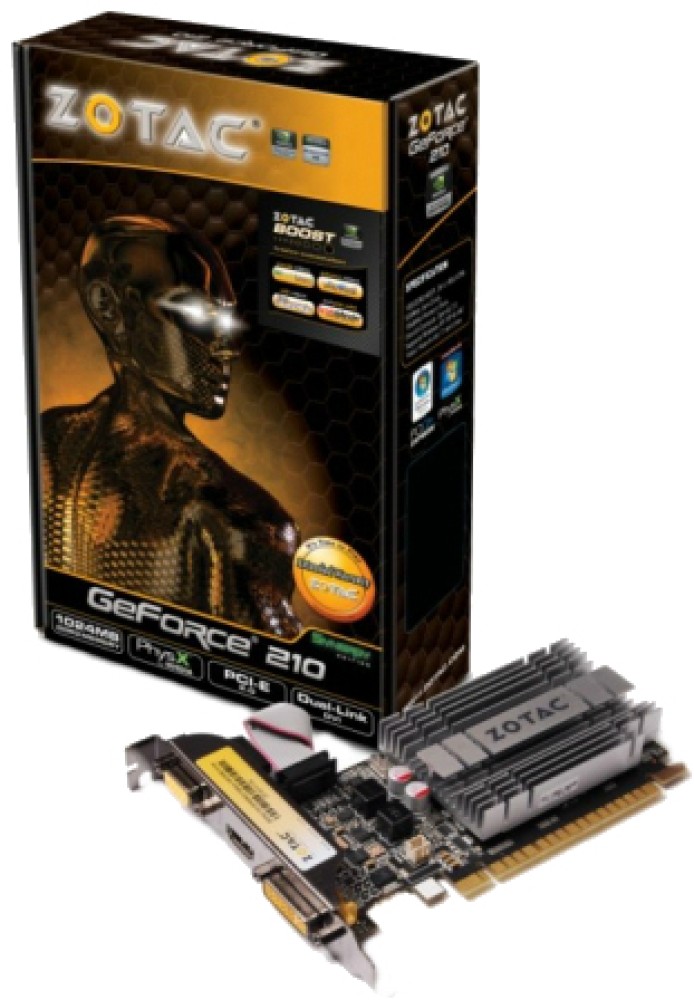 ZOTAC NVIDIA GeForce GT210 1 GB DDR3 Graphics Card ZOTAC