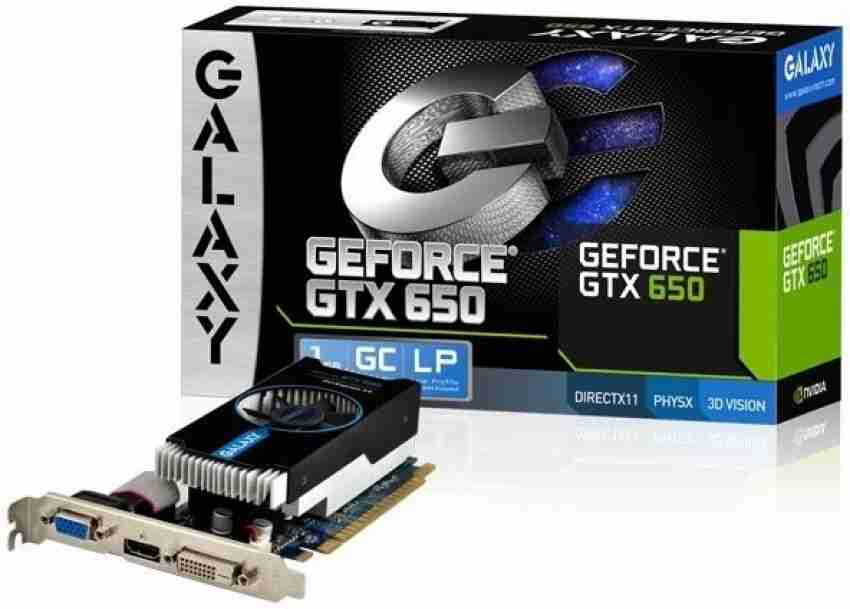 GALAXY NVIDIA GTX 650 1GB LP 1 GB GDDR5 Graphics Card - GALAXY