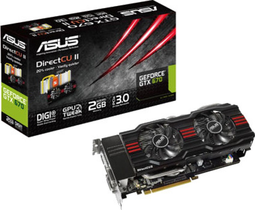 ASUS NVIDIA GTX 670 DC2 2 GB GDDR5 Graphics Card - ASUS : Flipkart.com