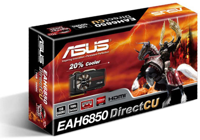 ASUS AMD ATI Radeon HD 6850 1 GB GDDR5 Graphics Card ASUS
