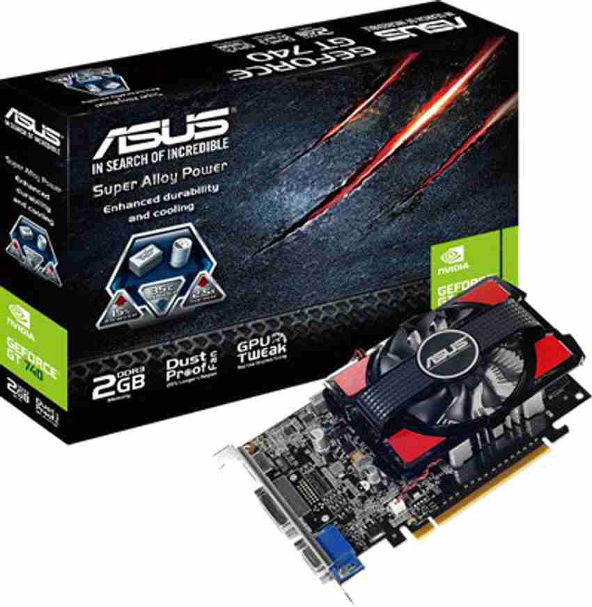 ASUS NVIDIA GeForce GT 740 2 GB DDR3 Graphics Card ASUS