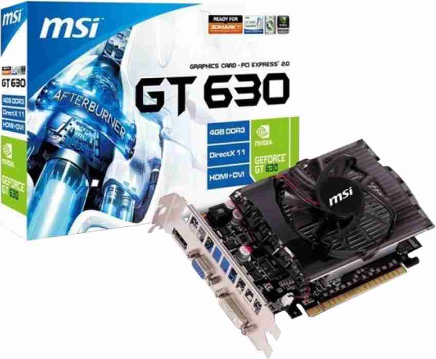 MSI NVIDIA N630 4GD3 4 GB DDR3 Graphics Card MSI Flipkart