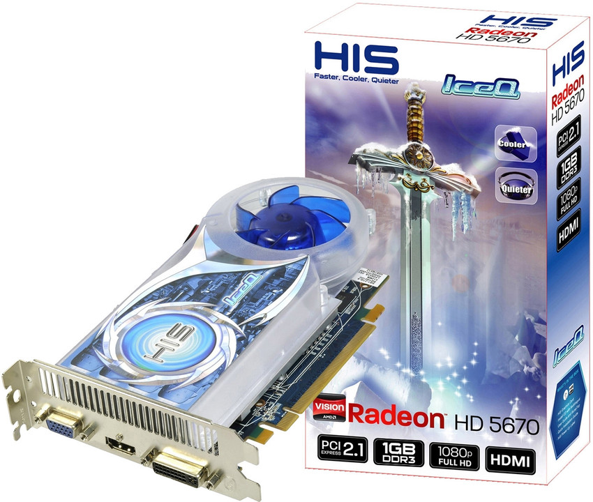 HIS AMD ATI Radeon HD 5670 IceQ GPU 1 GB GDDR3 Graphics Card HIS Flipkart