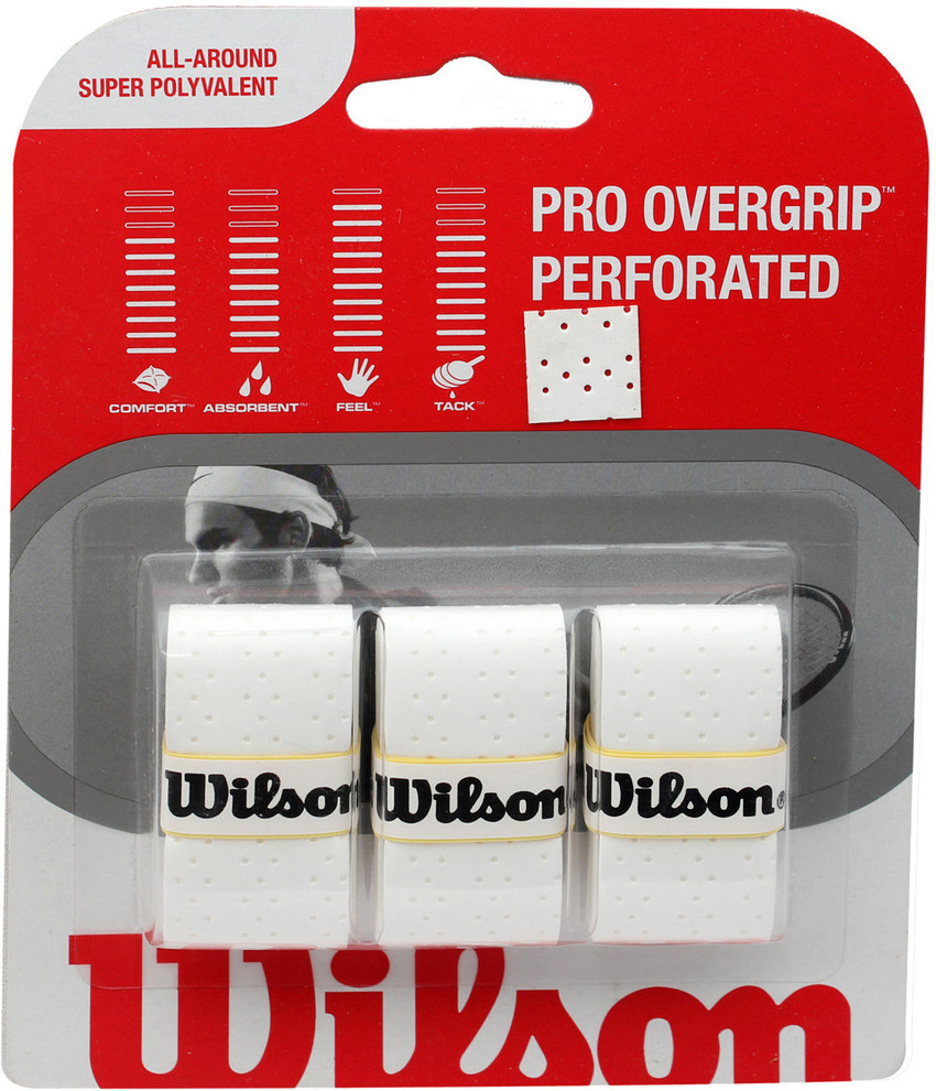thumbnail image 2 of Wilson Pro Overgrip Ton 3-Pack White - Owijki Do Rakiet Ton 2 of 11