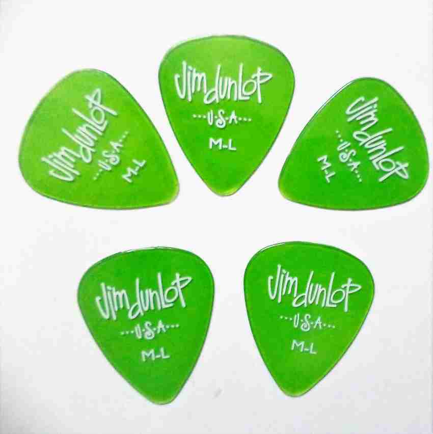 Jim Dunlop GELS GREEN MED LIGHT Guitar Pick Price in India - Buy