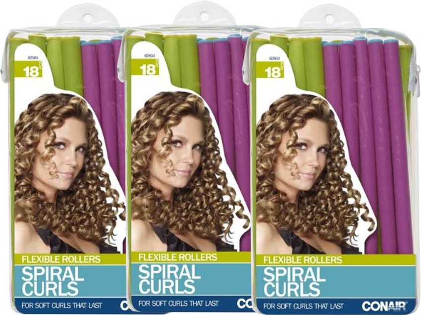 Conair spiral curls flexible rollers store