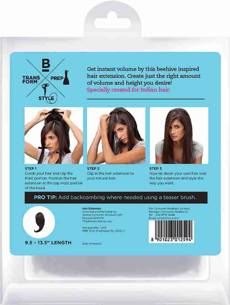 BBlunt B Hive Volume On Crown Clip In Hair Extension Price in