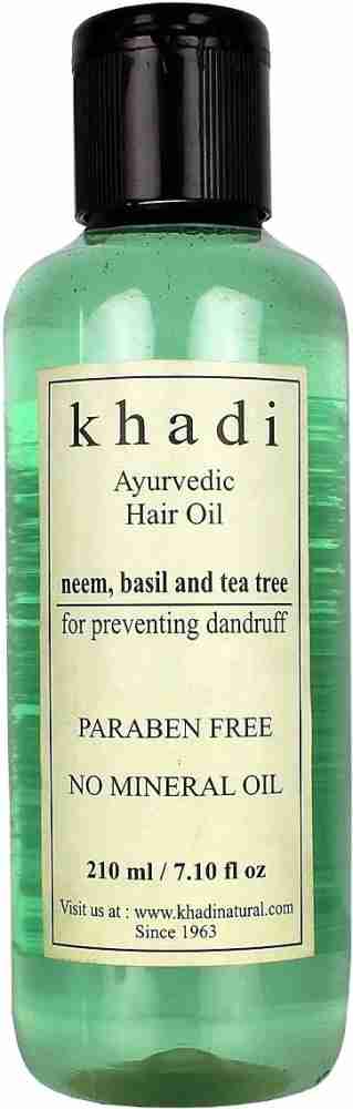 KHADI NATURAL Anti Dandruff Ayurvedic with Neem Basil Tea