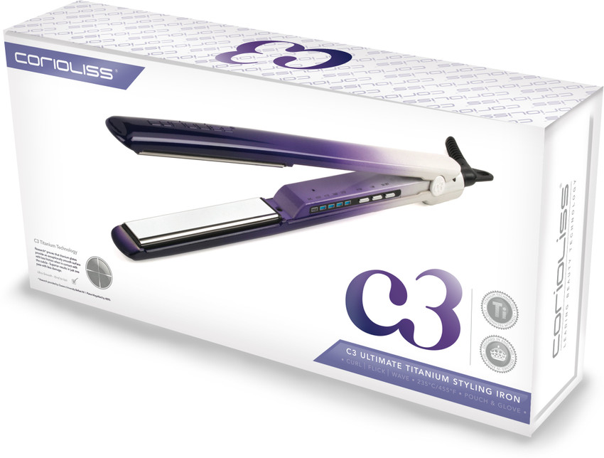 CORIOLISS C3 Super Slim Titanium Professional Purple Ombre Hair Straightener CORIOLISS Flipkart