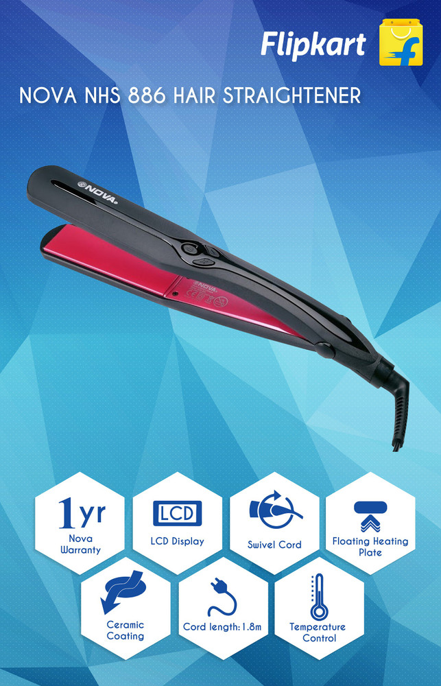 Hair straightener nova flipkart shop