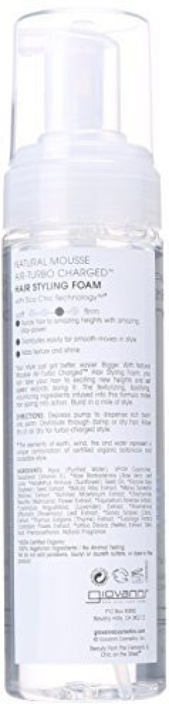 Giovanni Mousse-Air Turbo Charged Hair Styling Foam 207mL