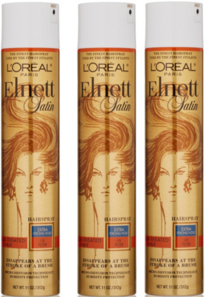 L'Oreal Paris Elnett Satin Extra Strong Hold Uv Filter Hairspray