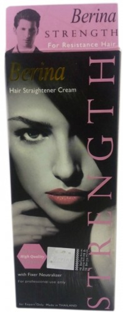 Berina strength hair straightener cream with fixer neutralizer 2025