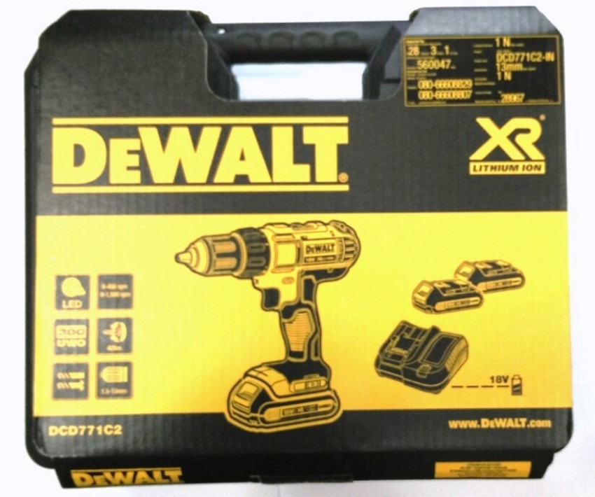 Dewalt dcd771c2 best sale cordless drill driver