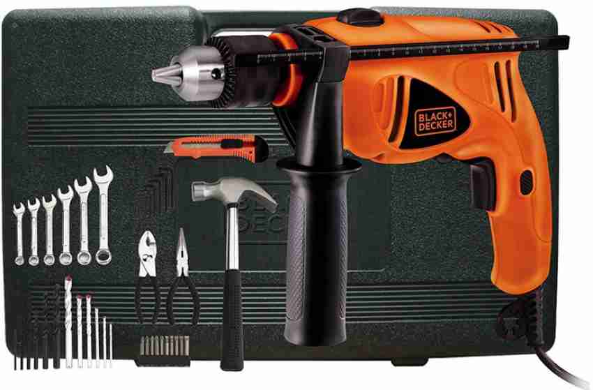 Buy Black Decker 550 W Plastic Reversible Hammer Drill Machine