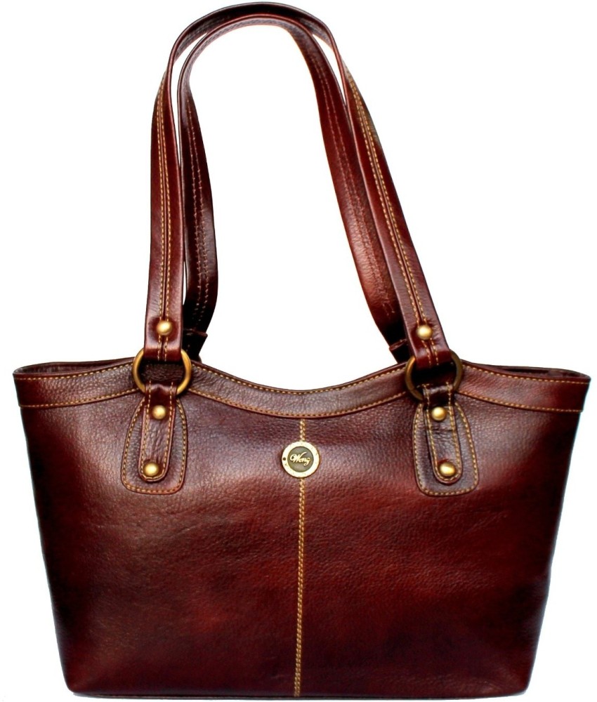 Buy Wenz Women Brown Shoulder Bag Brown Online  Best Price in India   Flipkartcom
