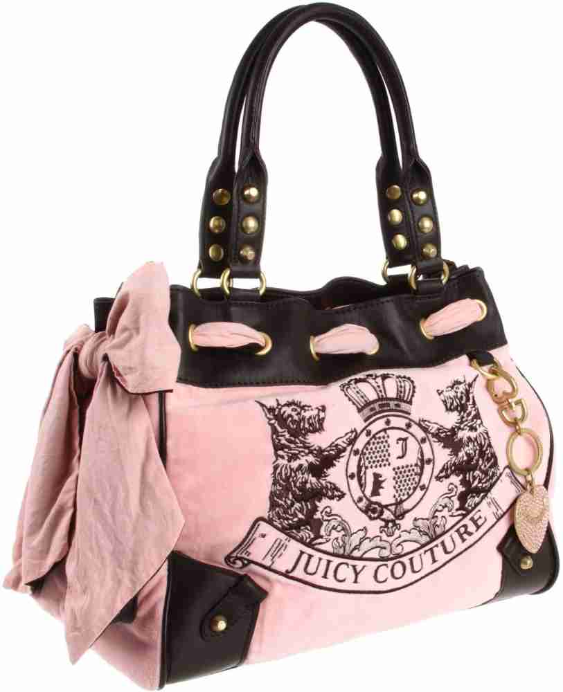 Buy Juicy Couture women colorblock drawstring side pockets shorts black and  pink Online