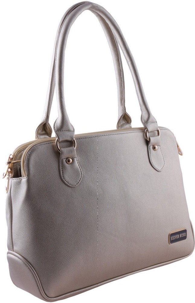 Buy Silver Rose Women Grey Shoulder Bag Gold Online Best Price