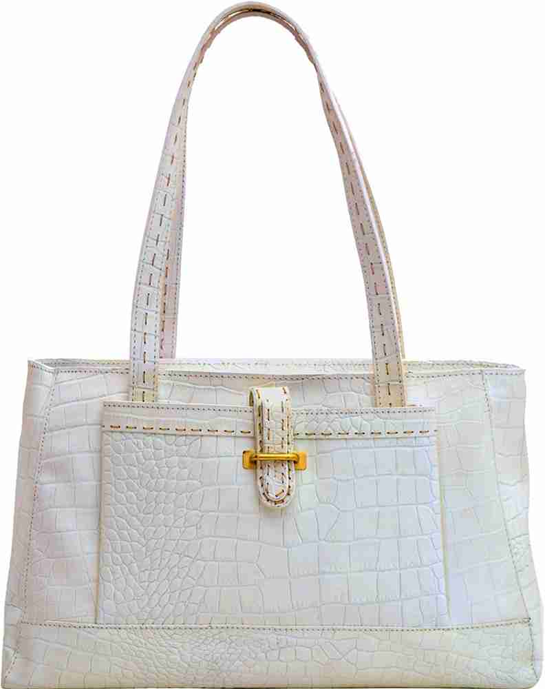 Hidesign White Leather Bag Purse