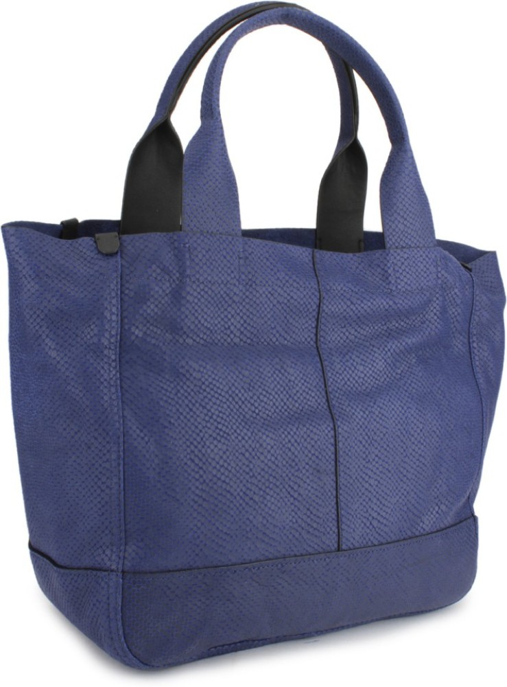 Calvin klein blue online tote bag