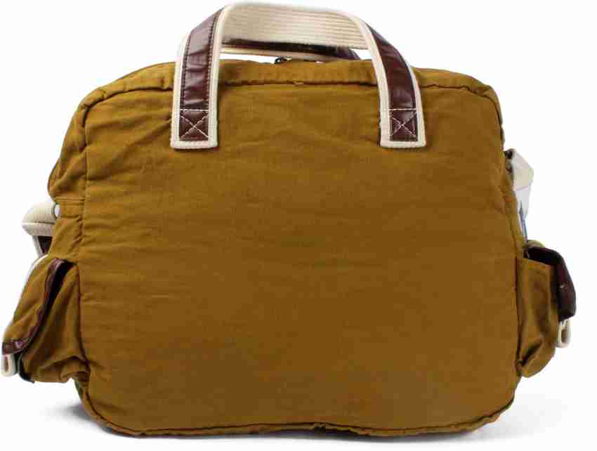 Buy OTLS Men Brown Messenger Bag Khaki Online Best Price in