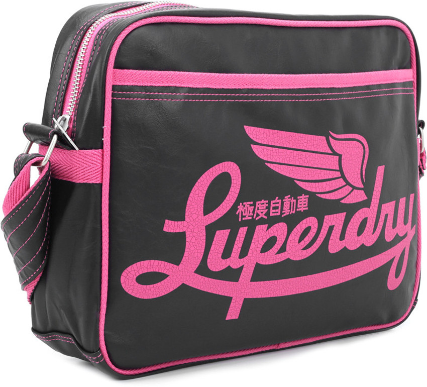 Buy Superdry Women Black Messenger Bag Black and Pink Online