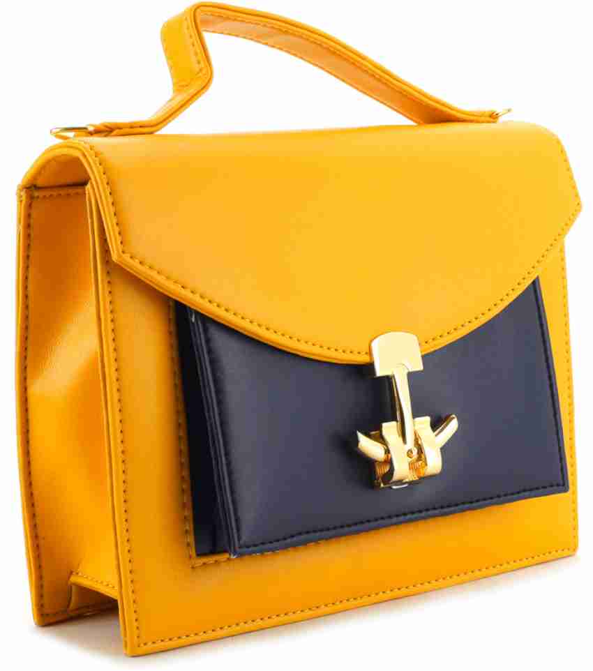 Blue and yellow bag fashion