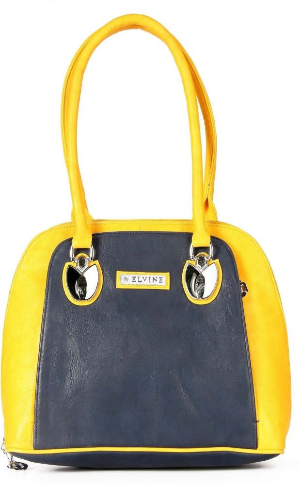 Buy Bagmire Women Blue Yellow Hand held Bag Blue Yellow Online