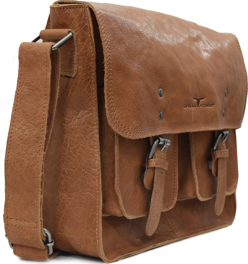 Buy URBAN FOREST Men Tan Messenger Bag Cognac Online @ Best Price