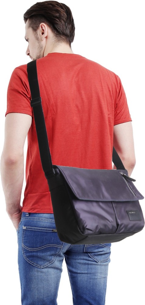 Buy DIESEL Men Blue Black Messenger Bag H5587 Online Best Price