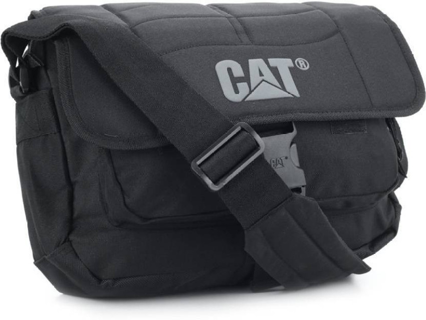 Buy CATERPILLAR Men Black Messenger Bag Black Online Best Price
