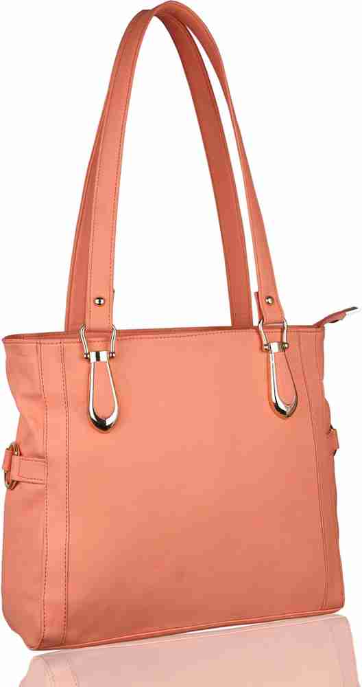 Buy Ecco Women Pink Hand held Bag Peach Color Online Best Price