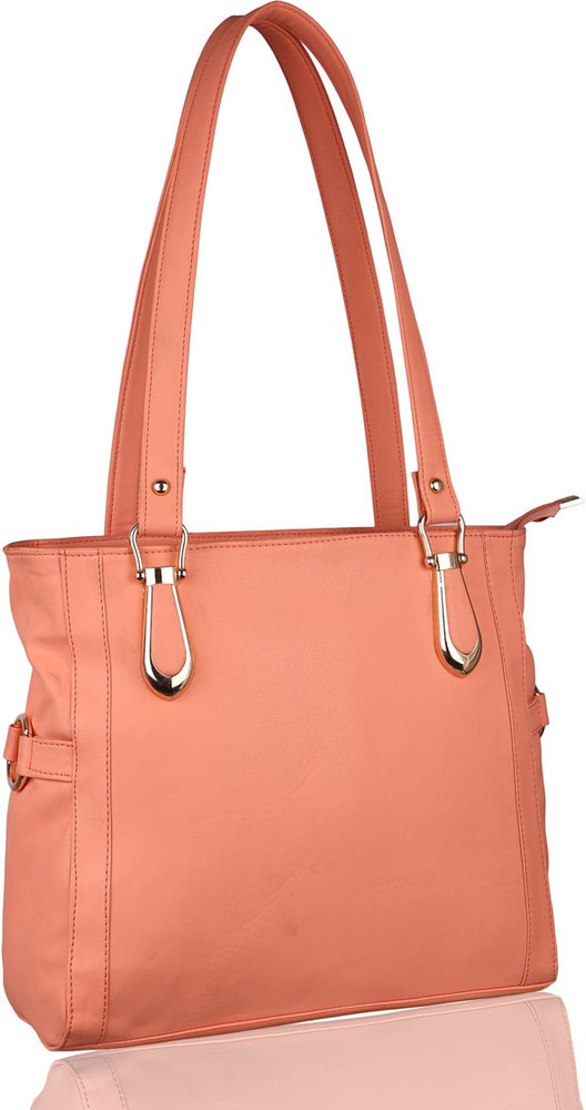 Buy Ecco Women Pink Hand held Bag Peach Color Online Best Price