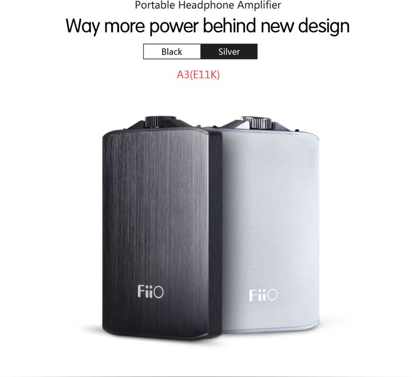 FiiO A3 E11K SILVER Portable Headphone Amplifier Price in India Buy FiiO A3 E11K SILVER Portable Headphone Amplifier online at Flipkart