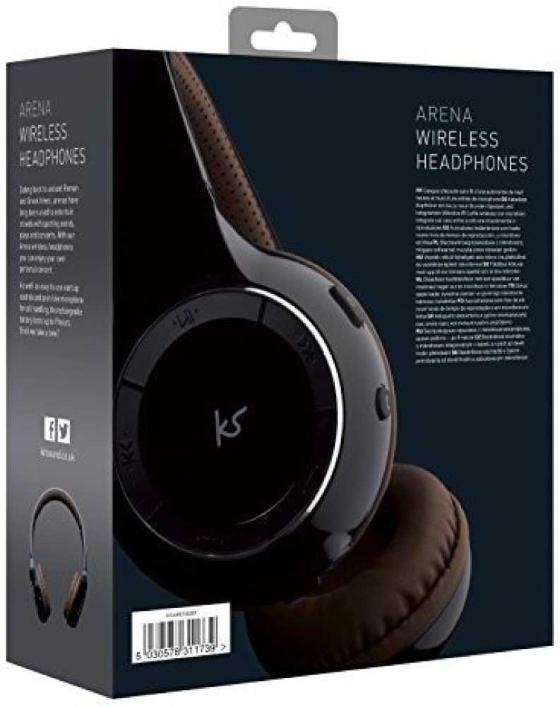 Kitsound Ksarenabk Arena Universal Bluetooth Over Ear Headphones