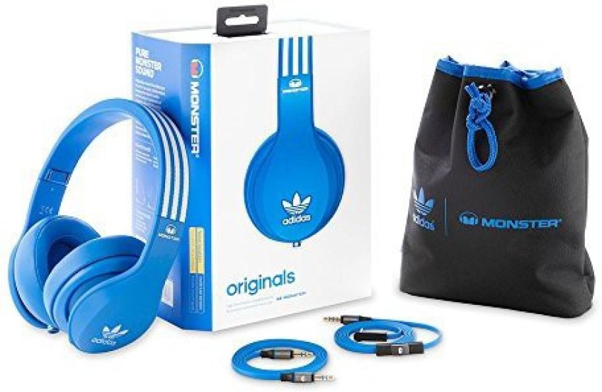 Monster Adidas Originals Over Ear Headphones Blue 128553 Wired without Mic Price in India Buy Monster Adidas Originals Over Ear Headphones Blue 128553 Wired without Mic Online Monster Flipkart