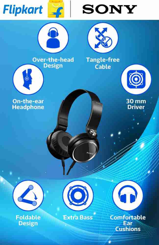 SONY MDR XB400 BQE Bluetooth without Mic Headset Price in India