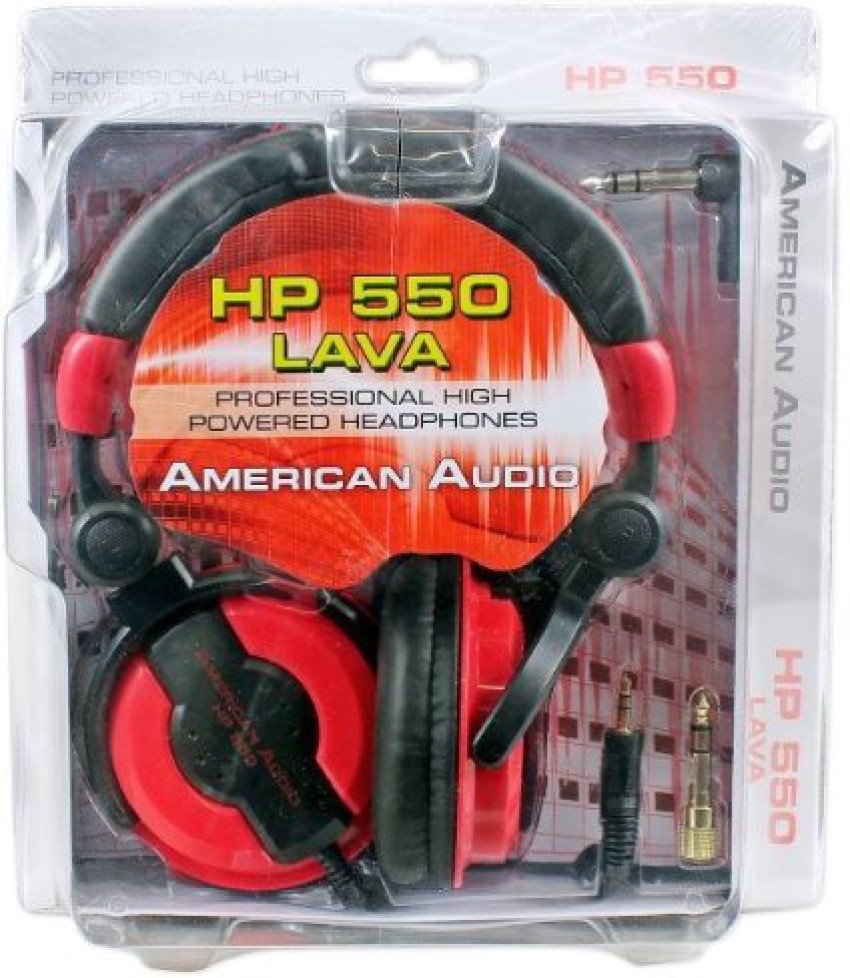 American Audio Hp550 Lava /Black Over-The-Ear High-Powe Dj
