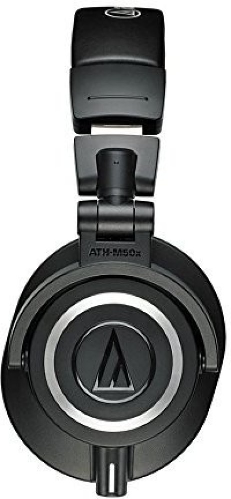 Audio-Technica ATH-M50x Closed-back Studio Monitoring Headphones with Case  Bundle