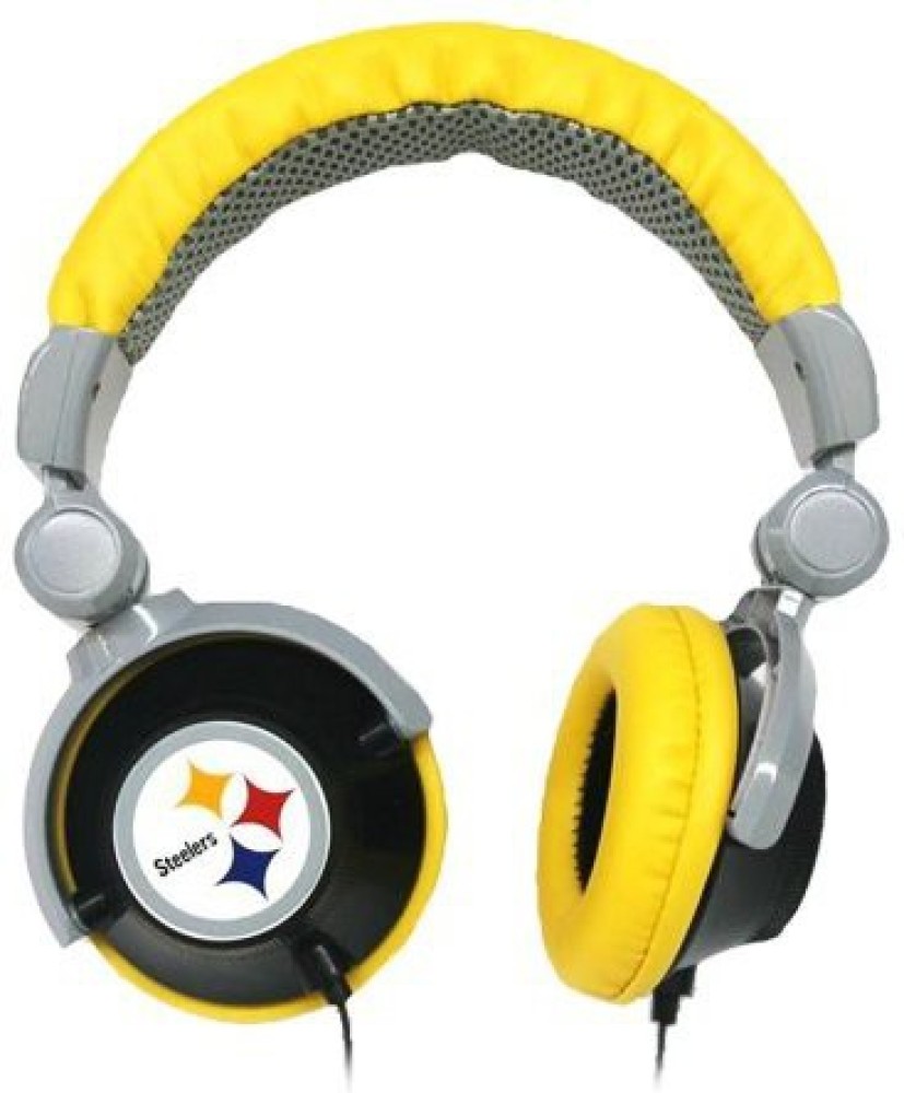 iHip Pittsburgh Steelers Dj Headphones Bluetooth without Mic