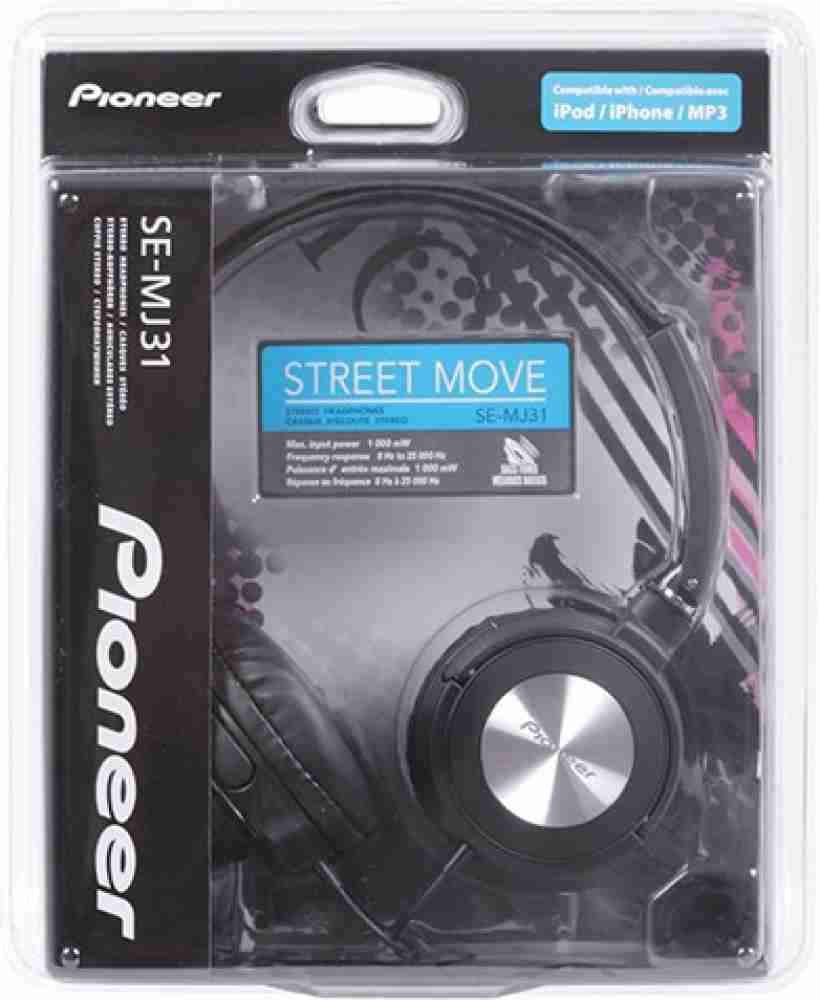 Pioneer SE MJ31 B Bluetooth without Mic Headset Price in India