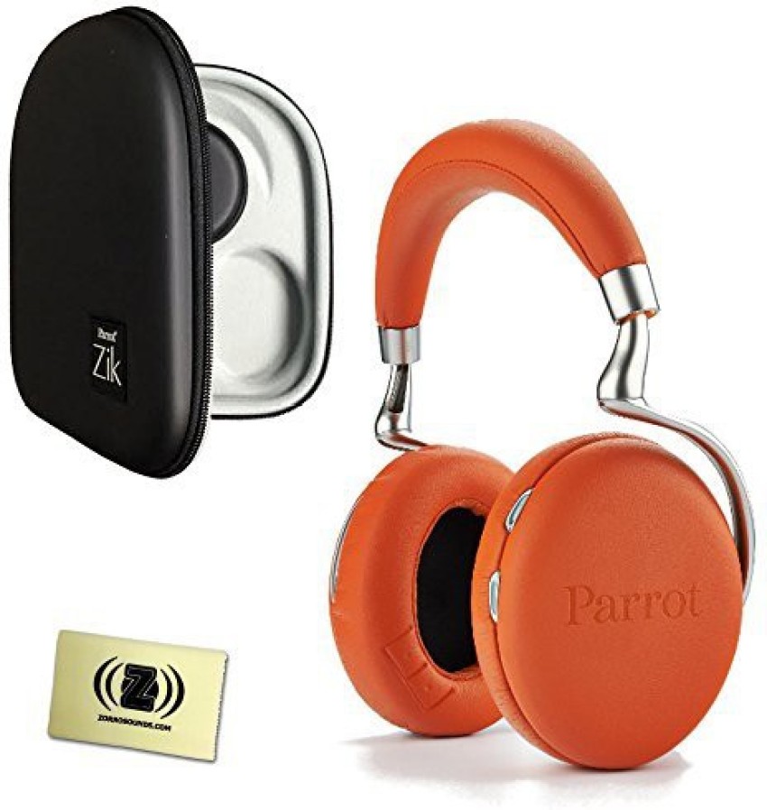 Parrot Zik 2.0 Wireless Noise Cancelling Headphones Travel Bundle