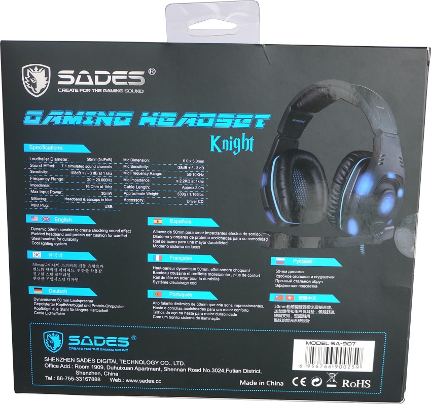 Sades knight pro online gaming headset