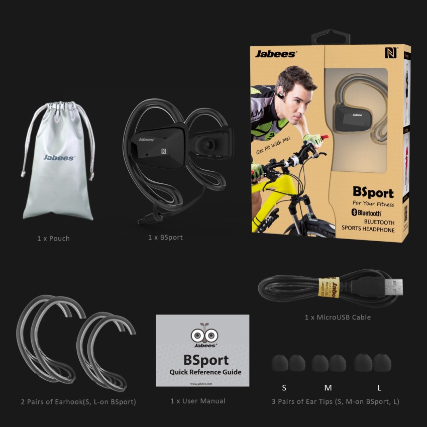 Jabees Bsport Bluetooth Headset Price in India Buy Jabees Bsport