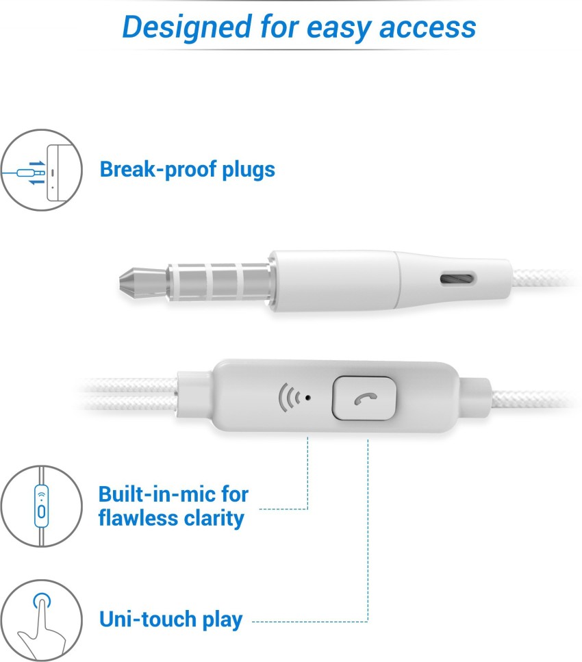 Flipkart smartbuy rich bass discount wired metal headset with mic