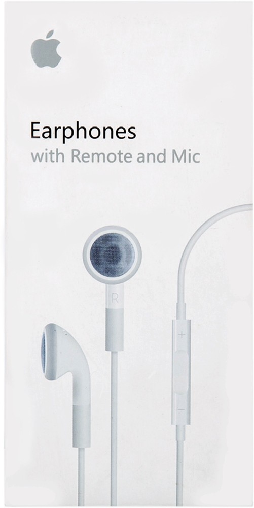 Apple Earphones with Remote and Mic, Wired Headset Price in